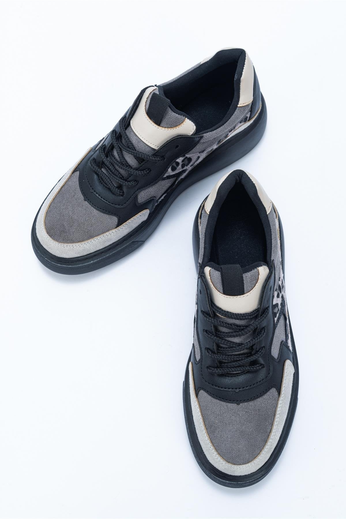 Ida - Dark Grey Platform Sneakers