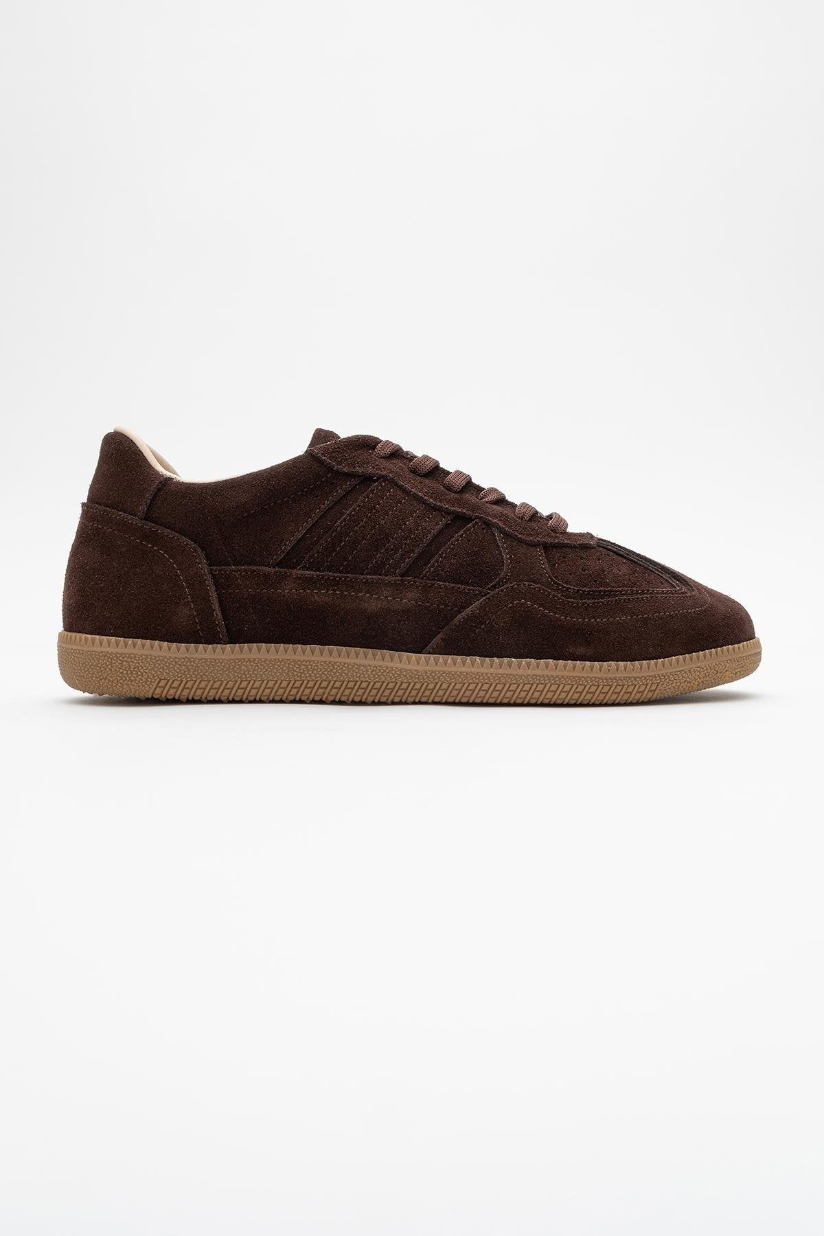 Shiva - Brown Suede Leather Sneakers (Women)