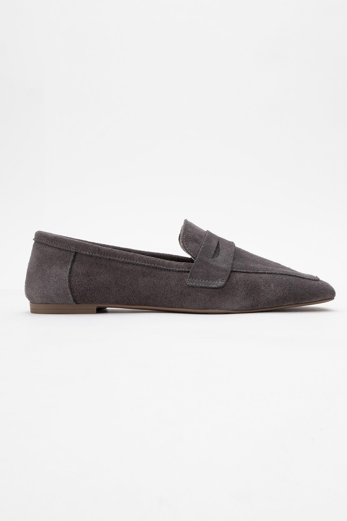 Morne - Gray Suede Leather Loafers