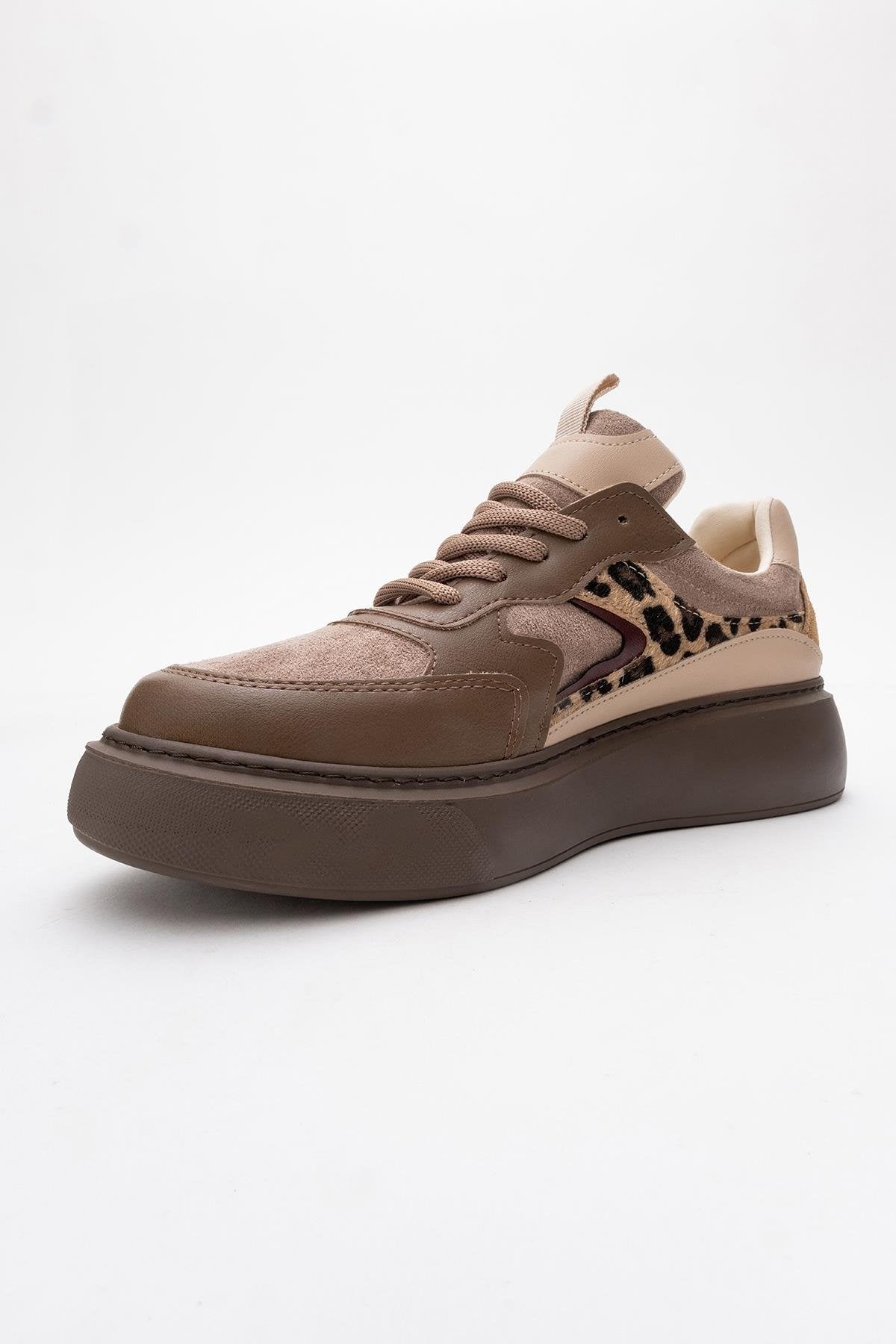 Ida - Brown Platform Sneakers (Women)