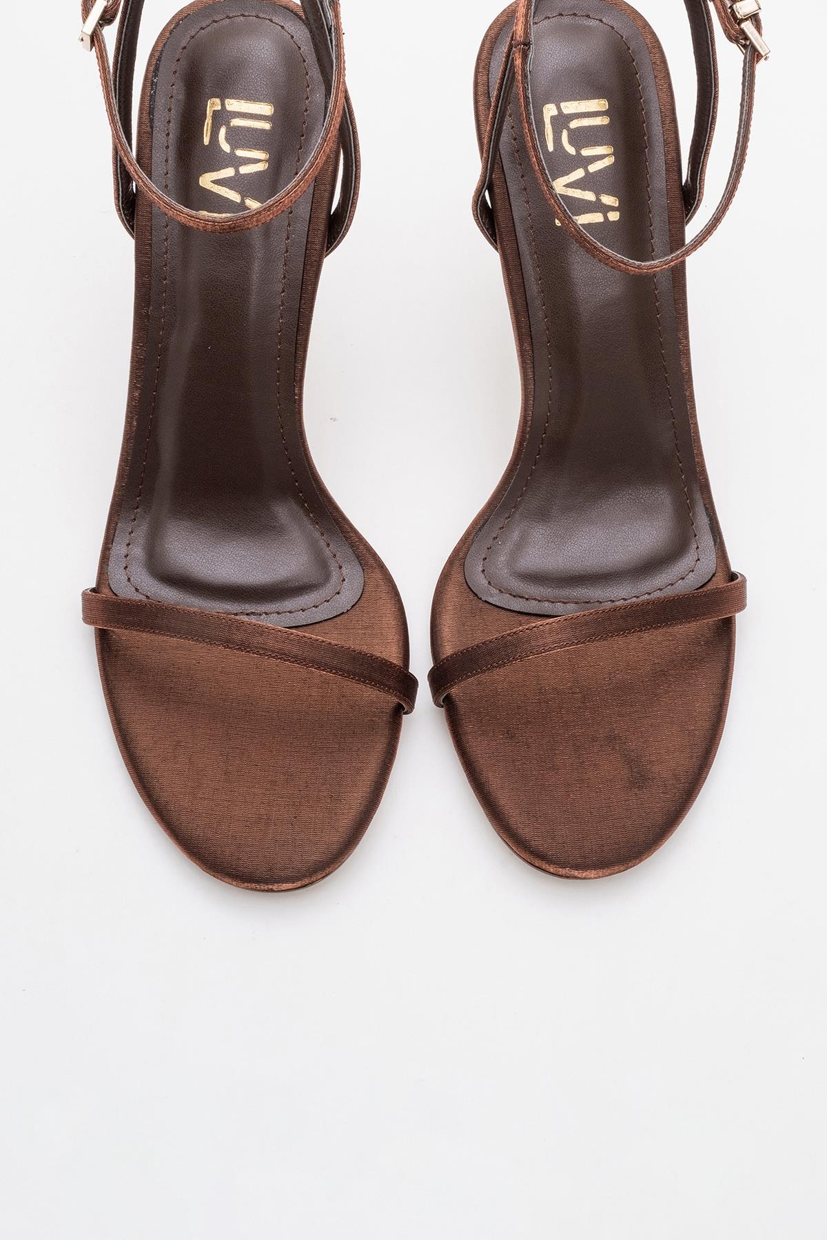 Jasmin - Cognac Satin Stiletto Pump (Women)