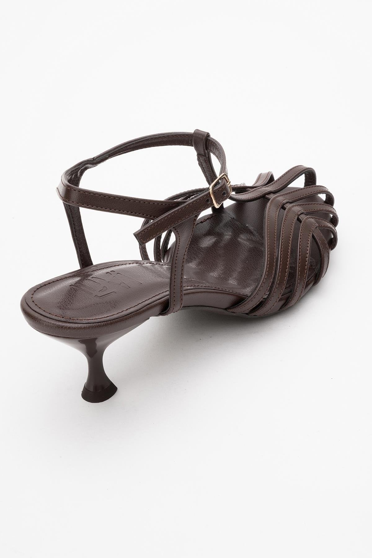 Felip - Brown Strappy Low Heel Sandal (Women)