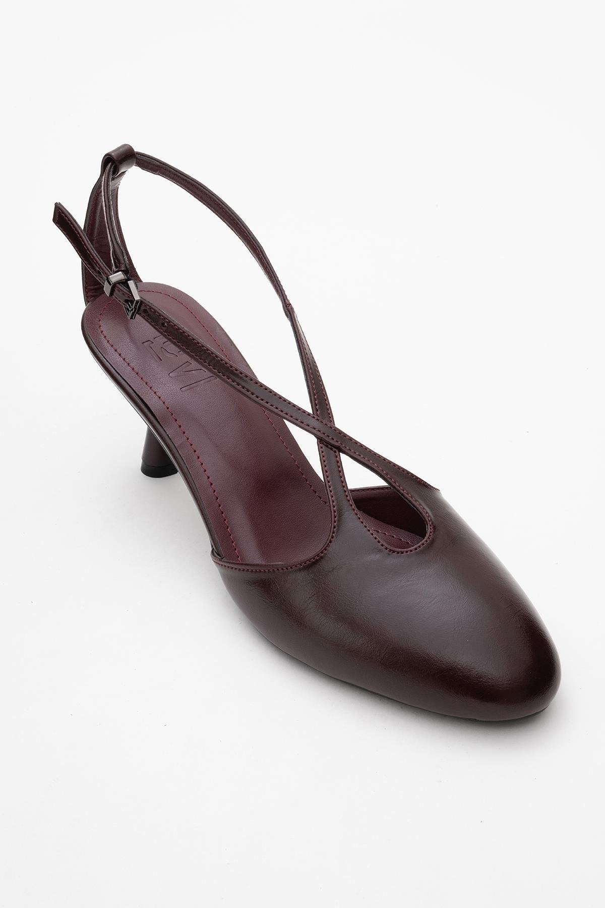 Agves - Burgundy Heeled Sandal (Women)