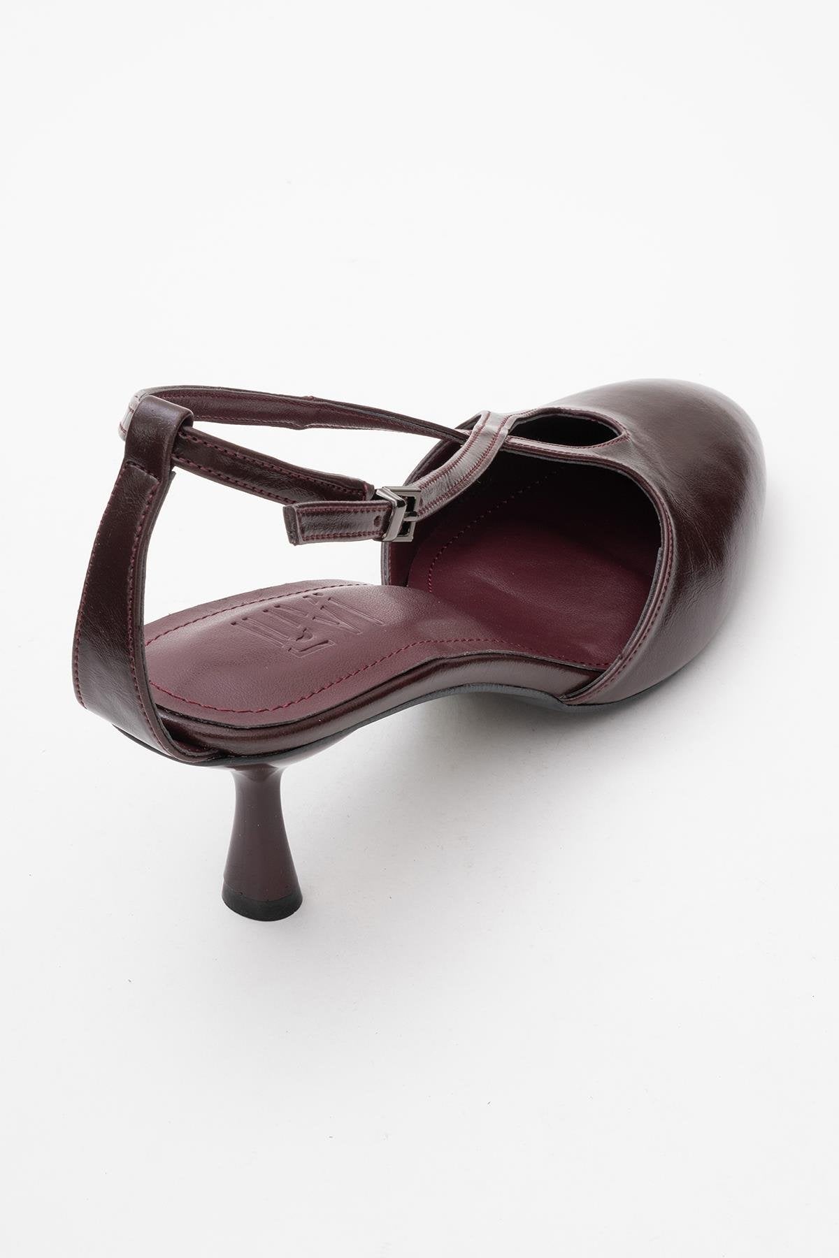 Agves - Burgundy Heeled Sandal (Women)