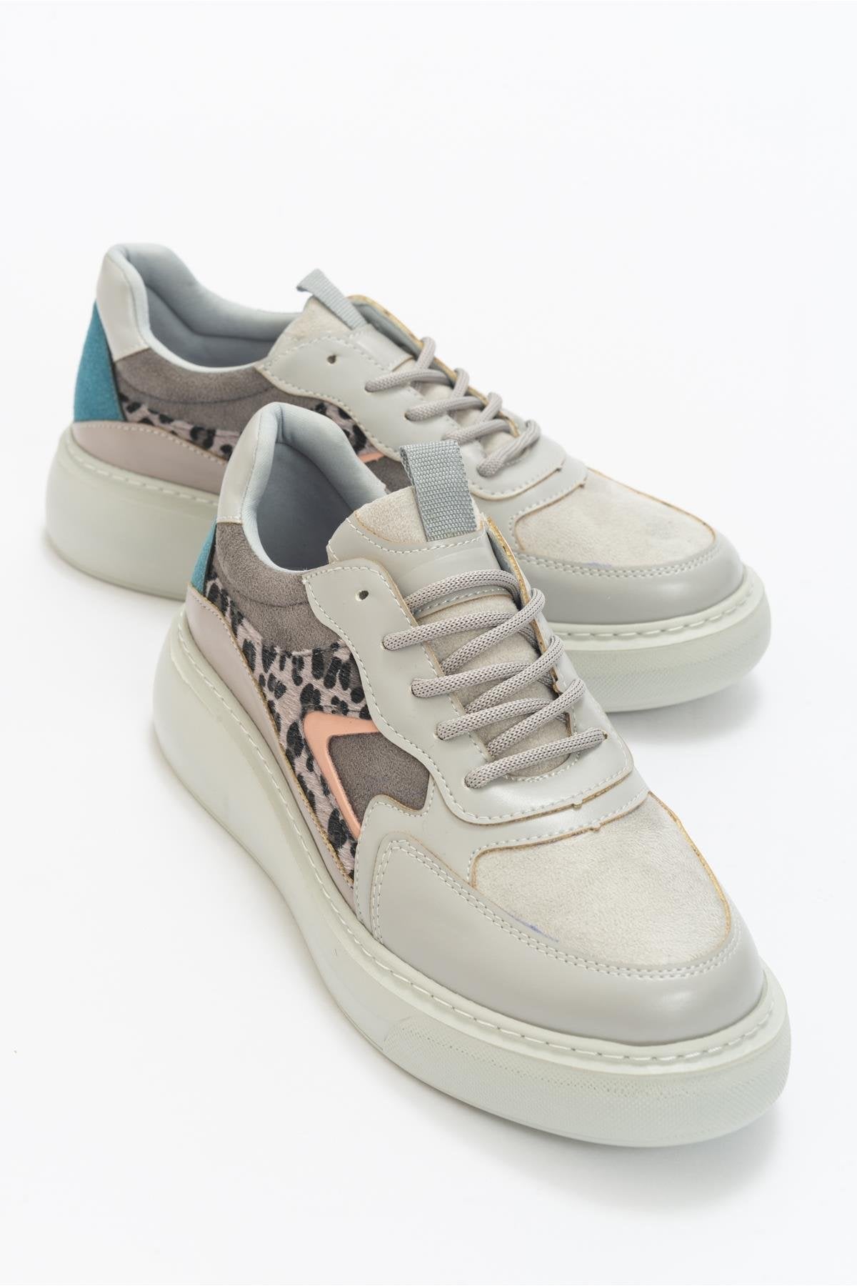 Ida - Grey Platform Sneakers