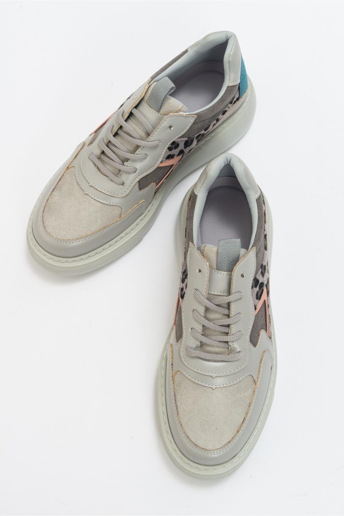 Ida - Grey Platform Sneakers