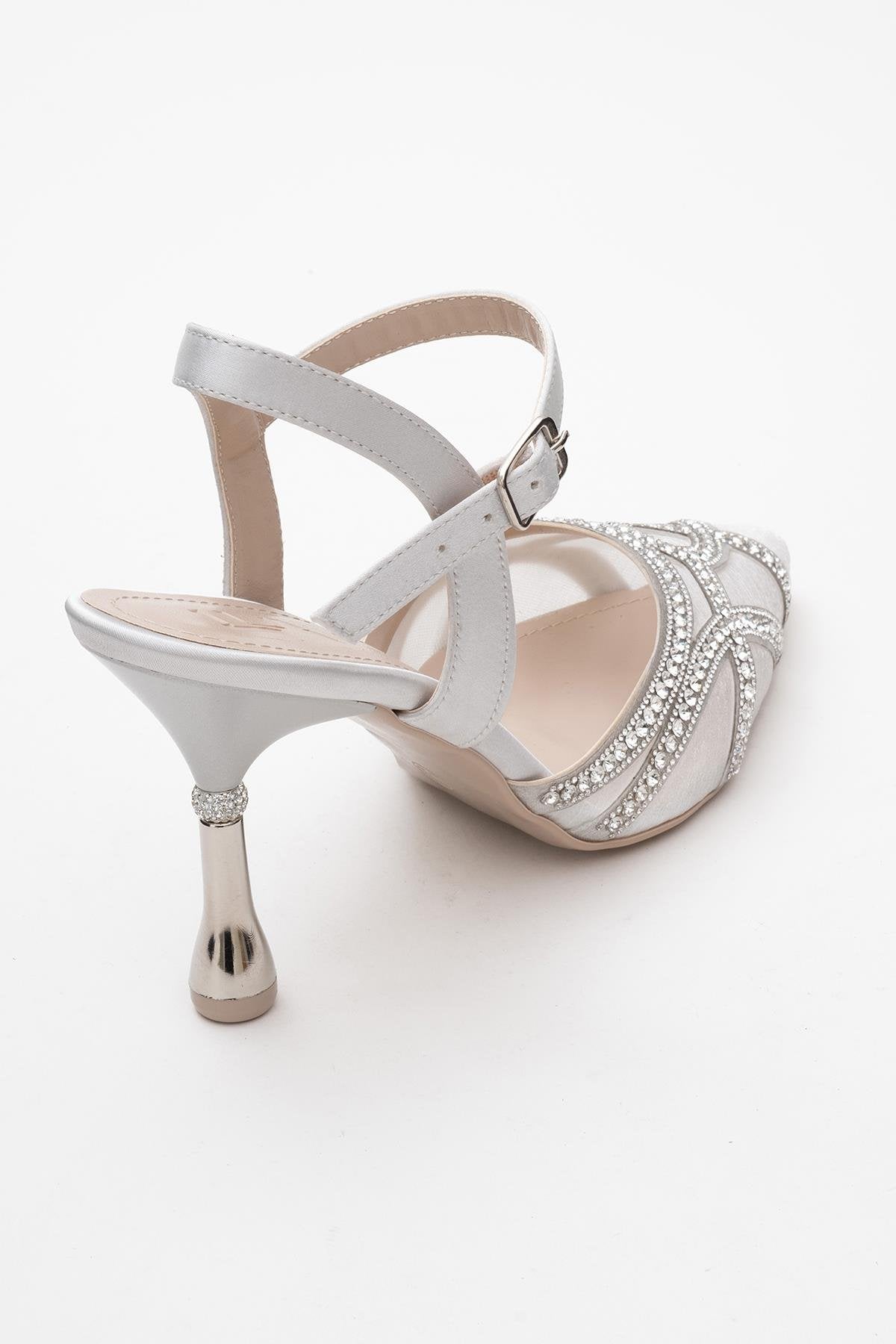 Volby - Silver Embellished Evening Shoe (Women)