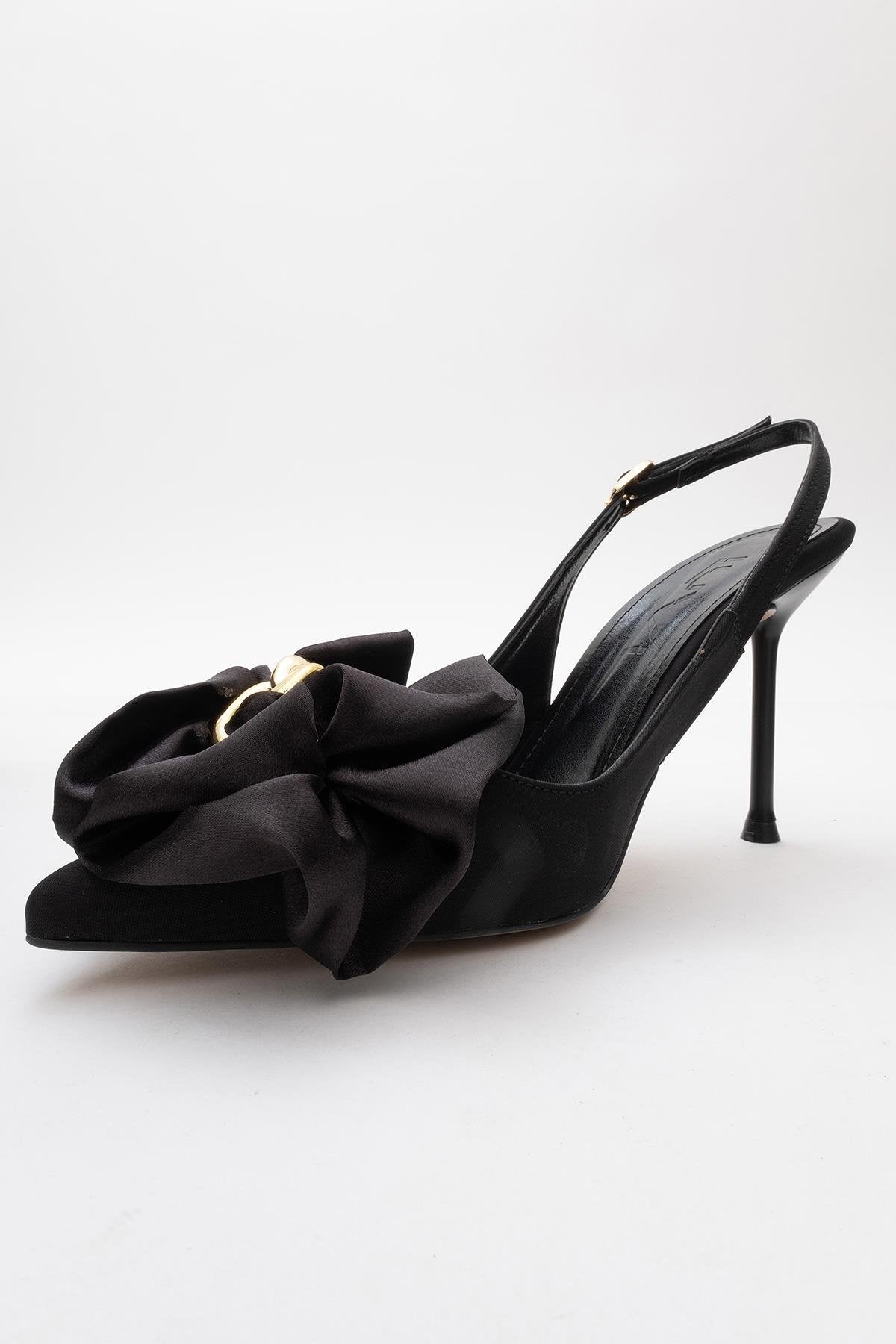 Noria - Black Floral Slim Heel Pump (Women)