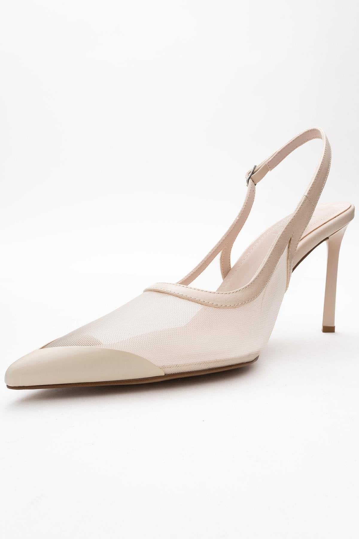 Venas - Beige Mesh High Heel Shoe (Women)