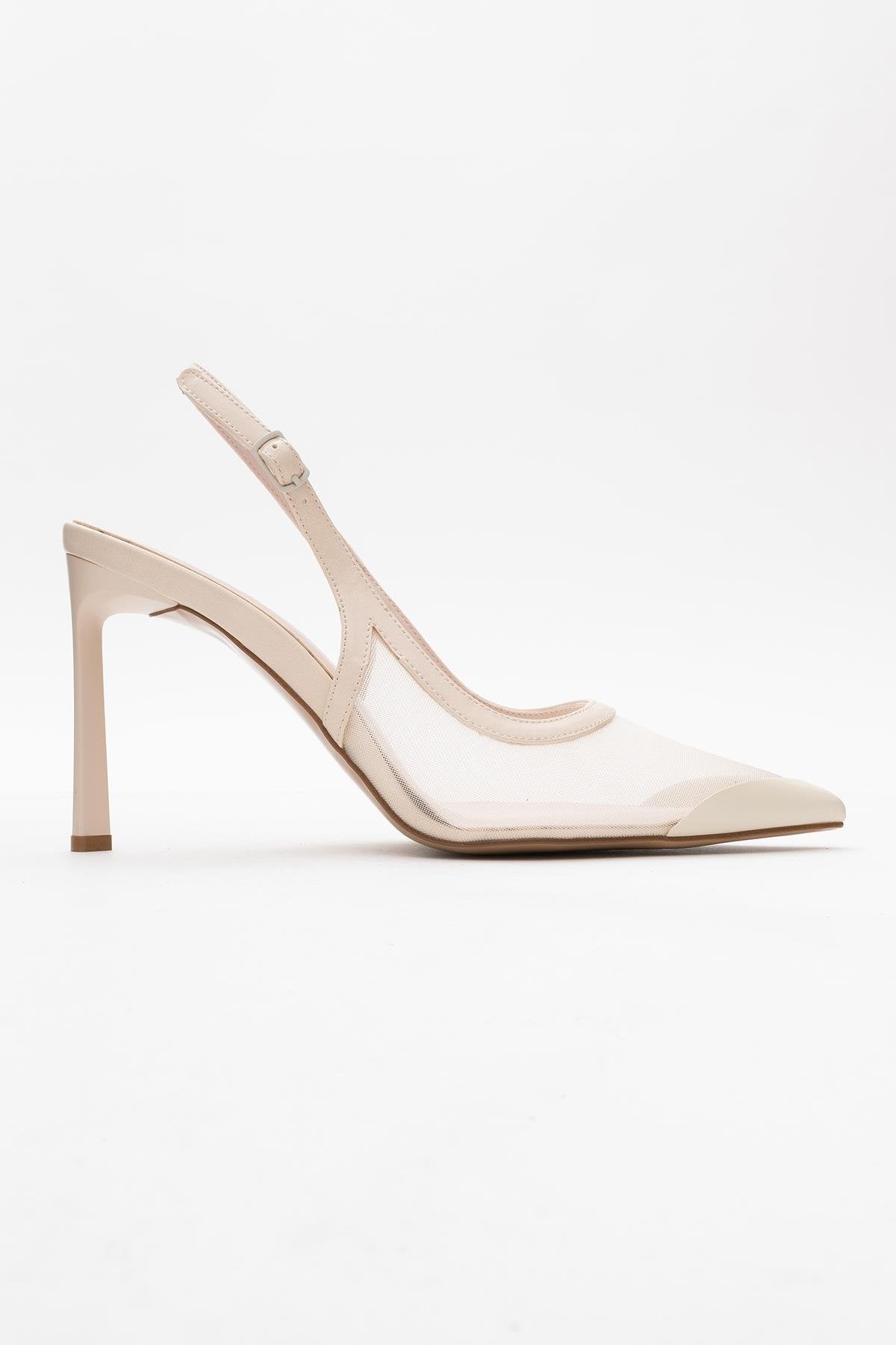 Venas - Beige Mesh High Heel Shoe (Women)