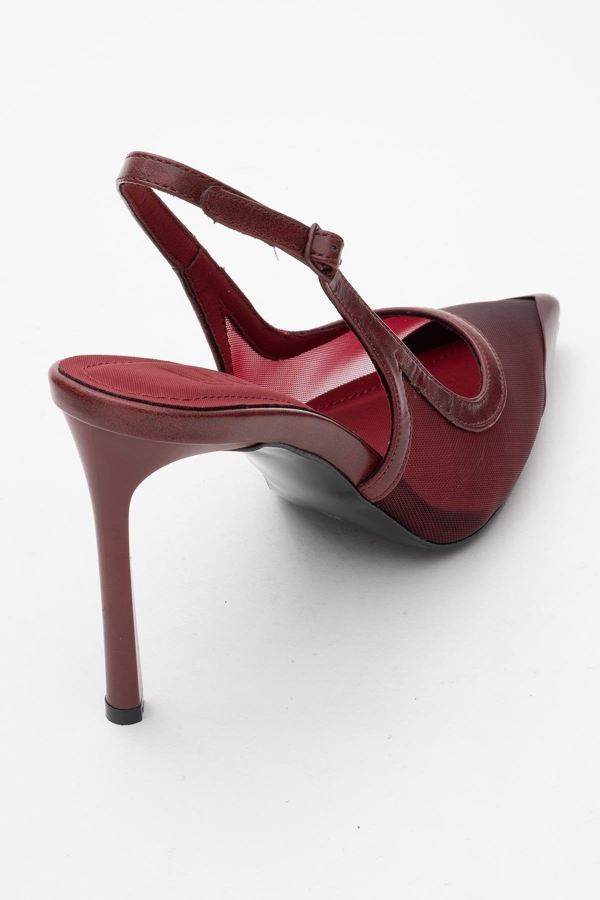 Venas - Burgundy Mesh High Heel Shoe (Women)