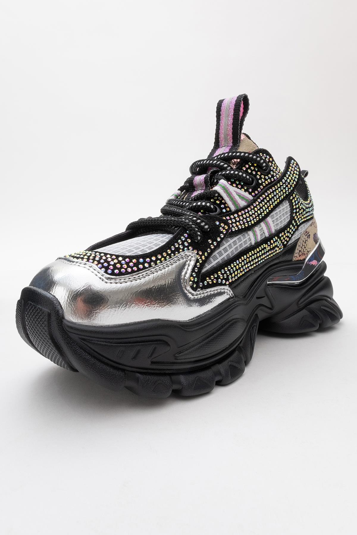 Noi - Black Silver Sneaker (Women)