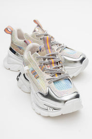Noi - White/Silver Embellished Sneaker (Women)