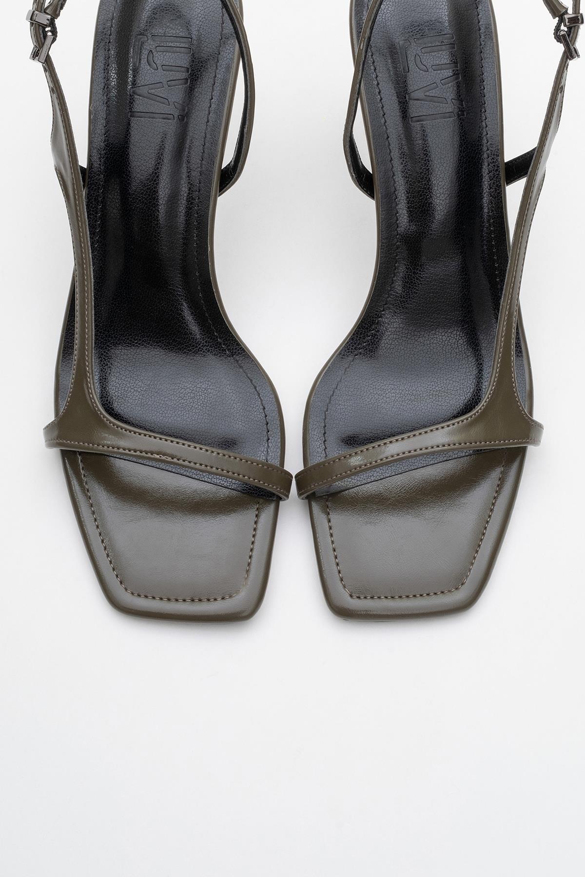 Melby - Khaki Heeled Shoe (Women)