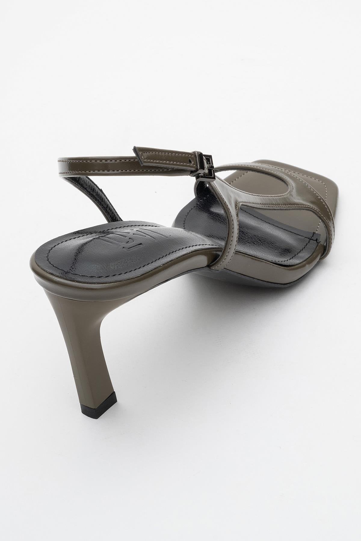 Melby - Khaki Heeled Shoe (Women)