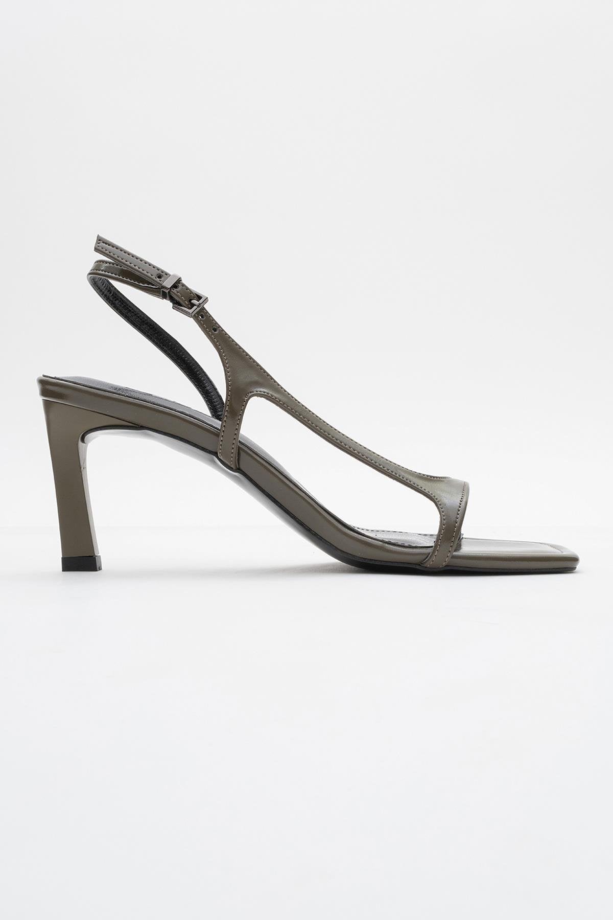Melby - Khaki Heeled Shoe (Women)