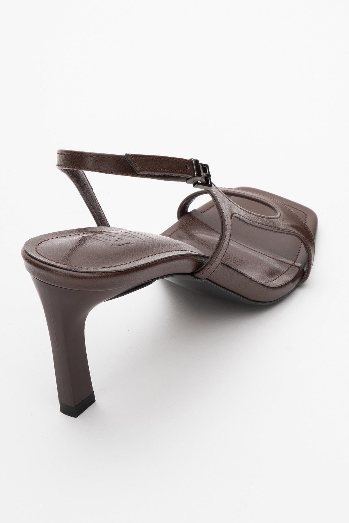 Melby - Brown Heeled Sandal (Women)