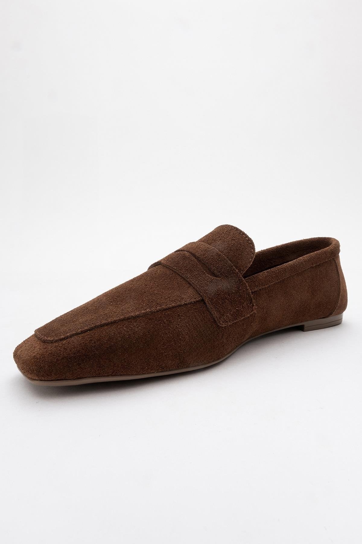 Morne - Brown Suede Leather Loafers (Women)