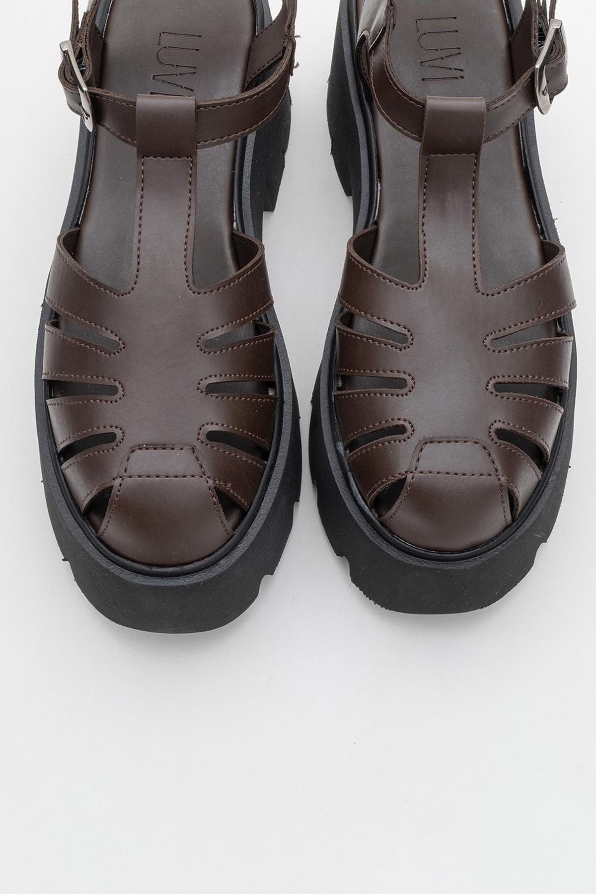 Verua - Brown Platform Sandal (Women)