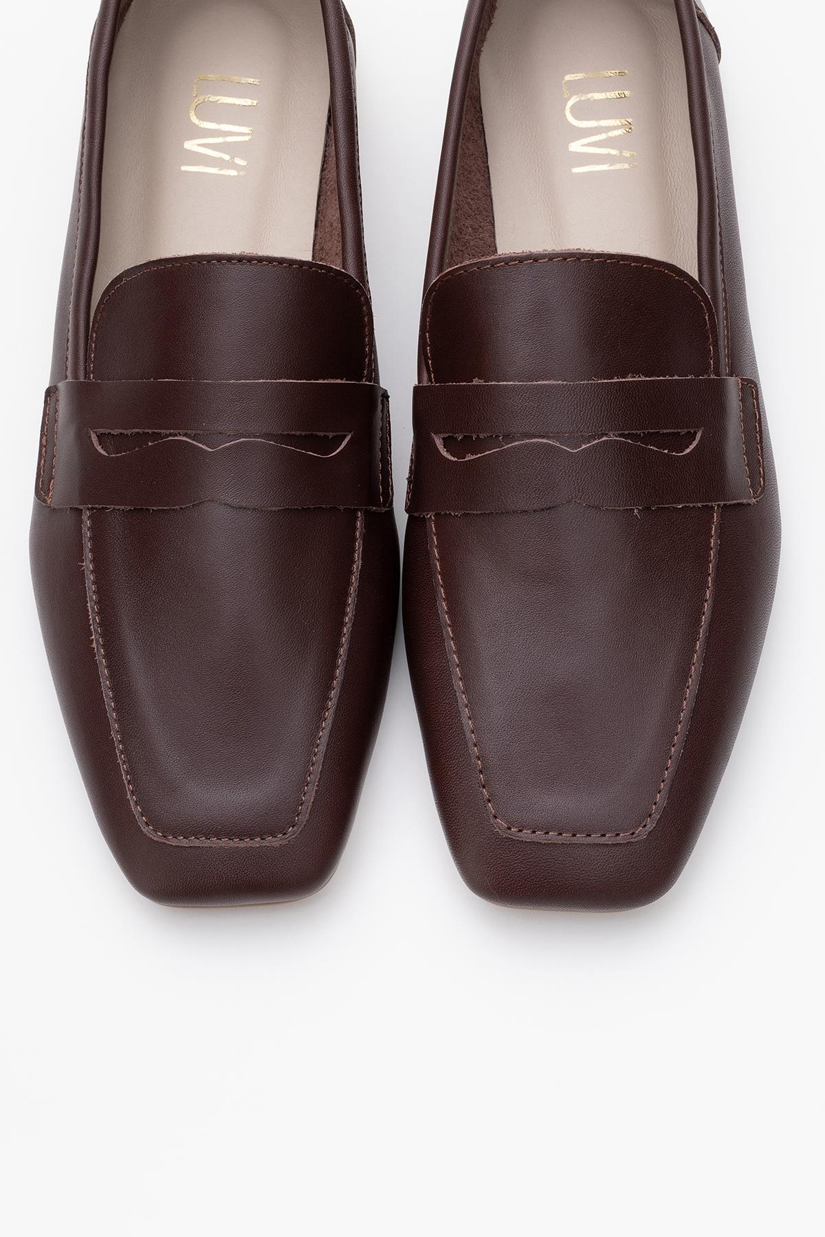 Morne - Dark Brown Leather Loafers (Women)