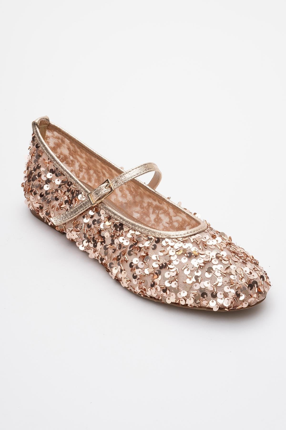 Lush - Rose Sequin Single-Band Ballet Flat (Women)
