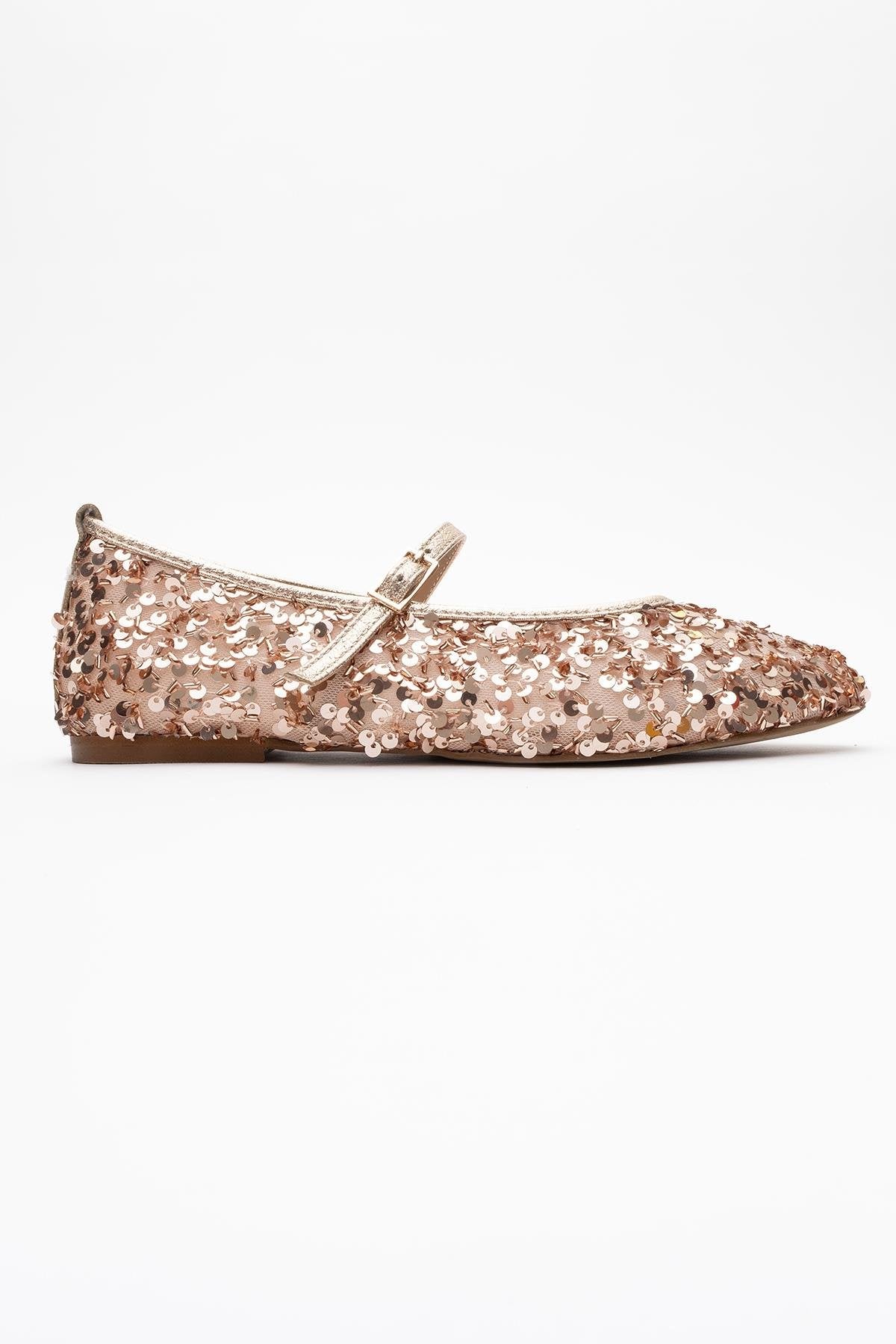 Lush - Rose Sequin Single-Band Ballet Flat (Women)