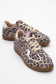 Shiva - Black/Yellow Patterned Genuine Leather Casual Sneaker (Women)