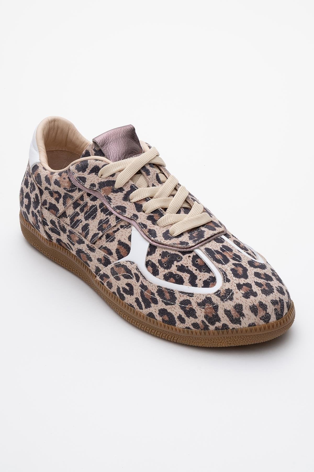 Shiva - Black/Yellow Patterned Genuine Leather Casual Sneaker (Women)