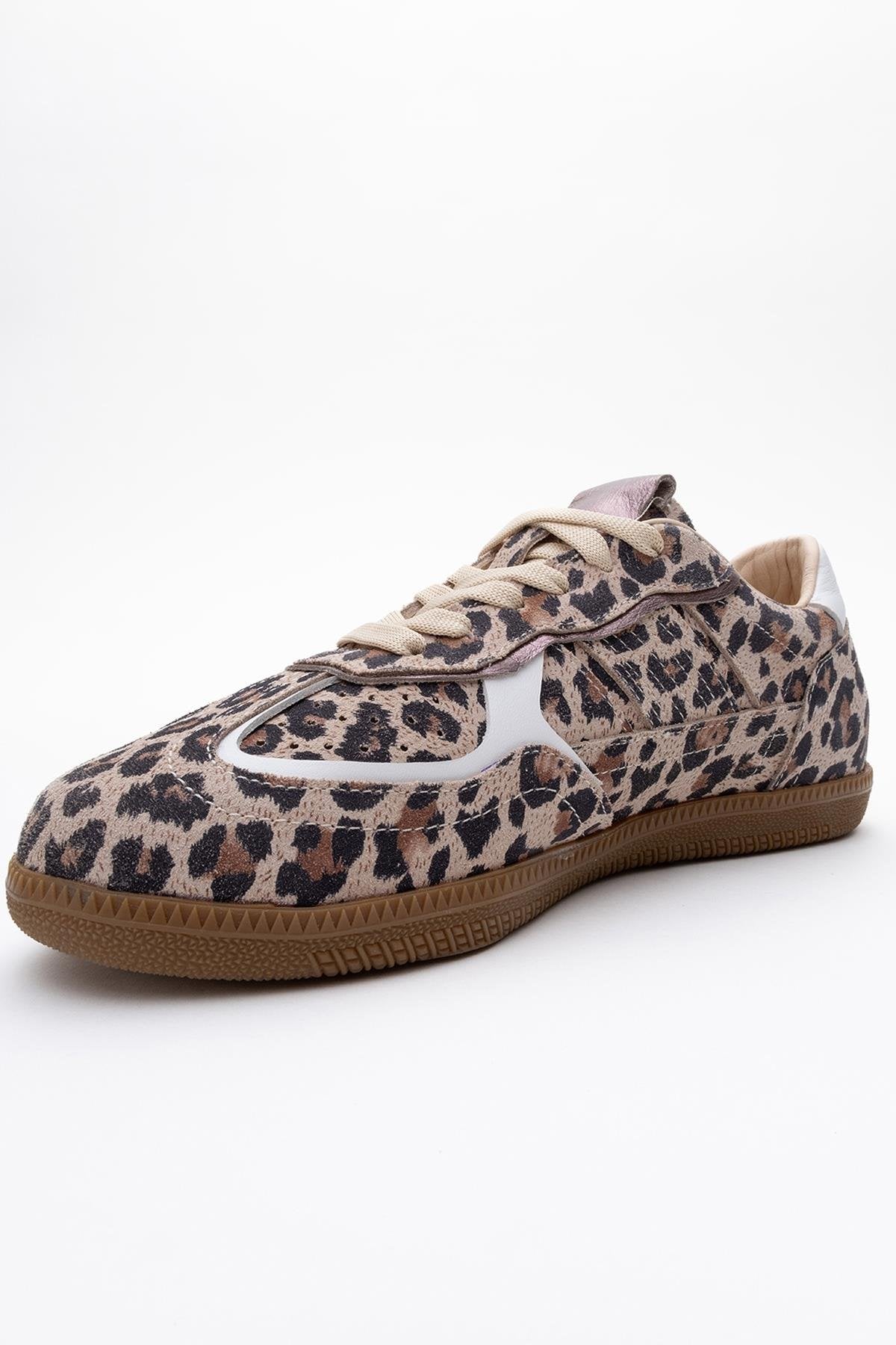 Shiva - Black/Yellow Patterned Genuine Leather Casual Sneaker (Women)