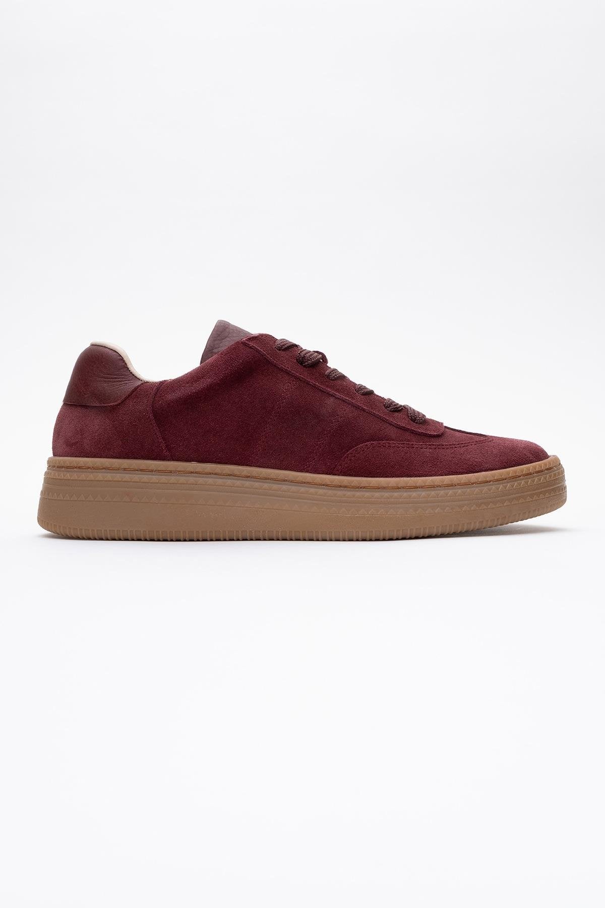 Fiore - Burgundy Leather Sneakers (Women)