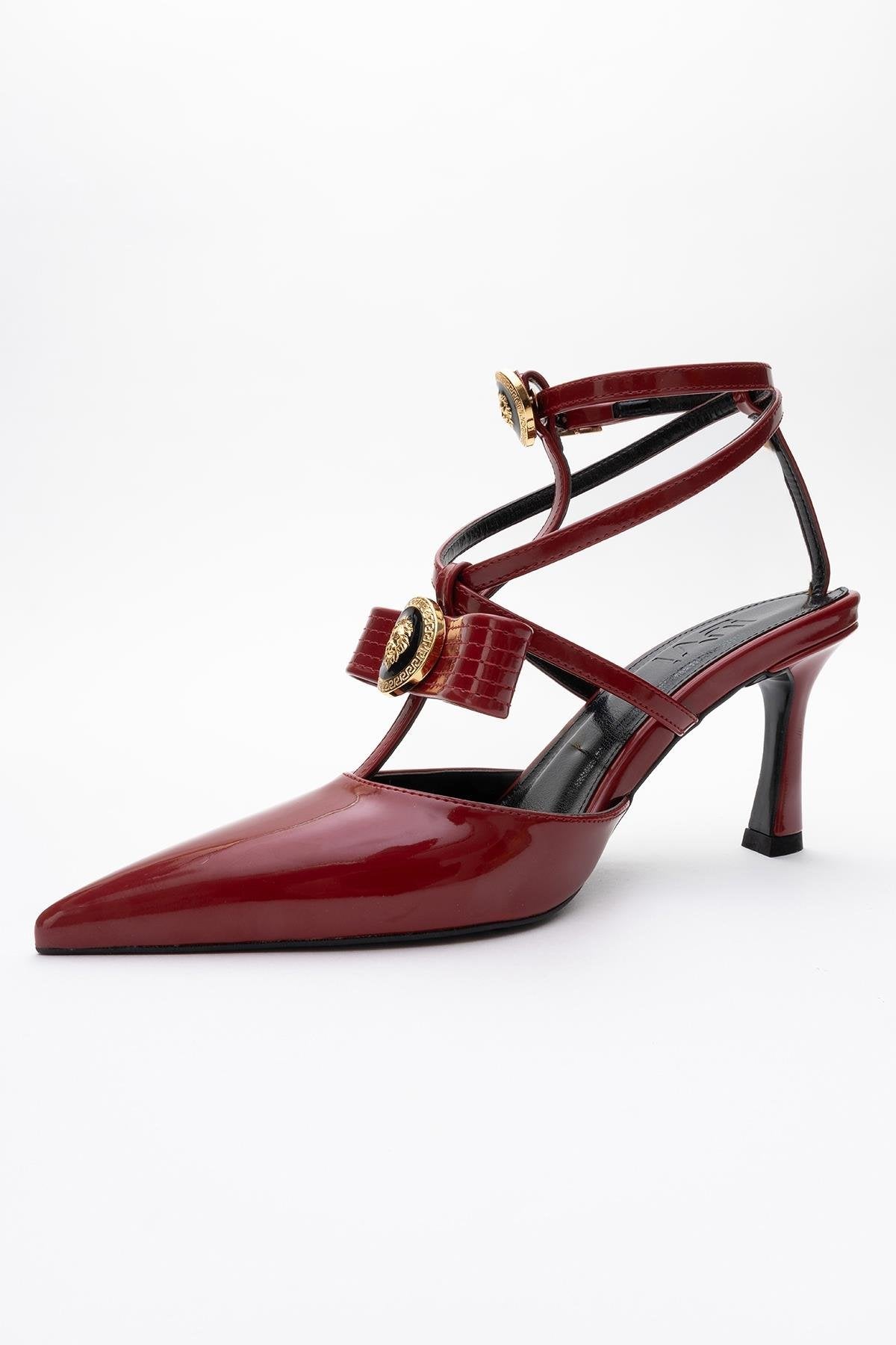Peal - Burgundy Patent Heeled Shoe (Women)