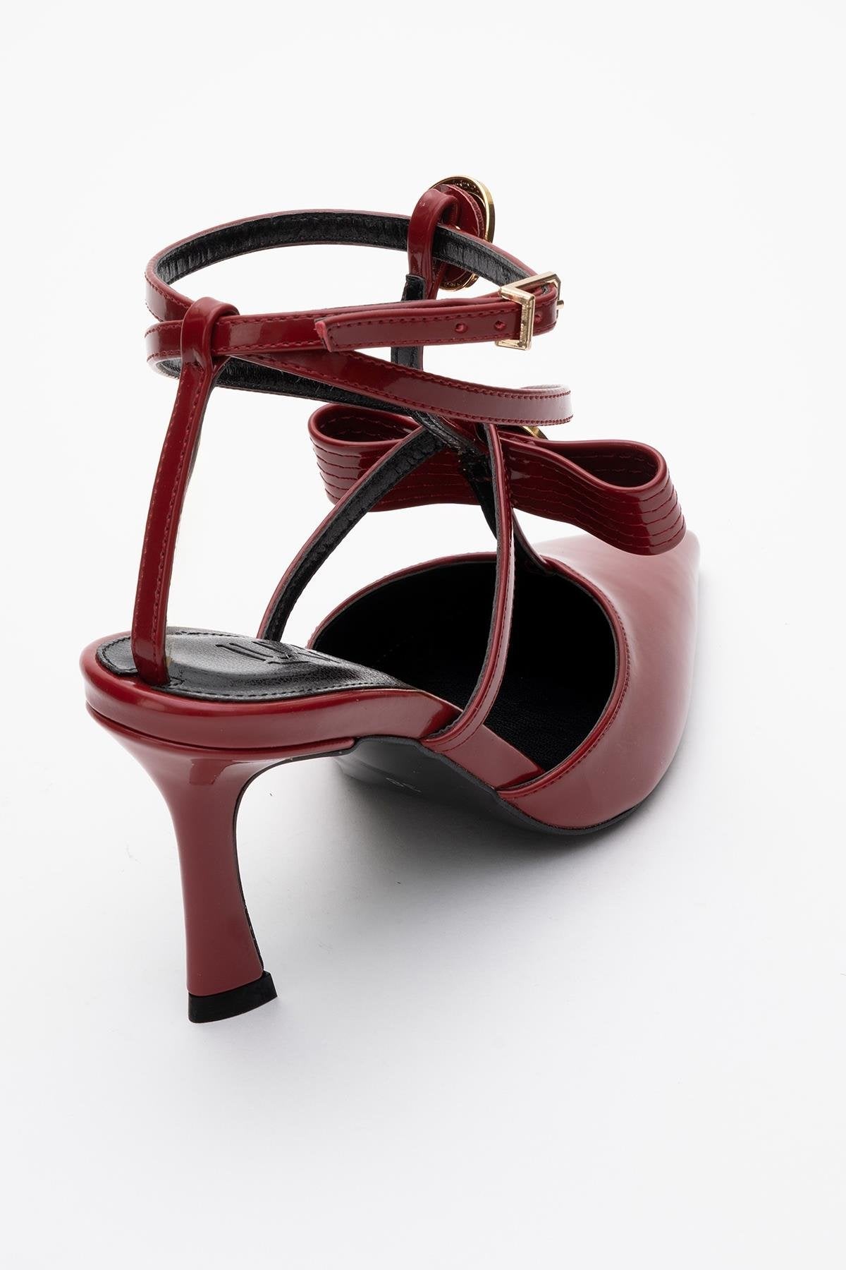 Peal - Burgundy Patent Heeled Shoe (Women)