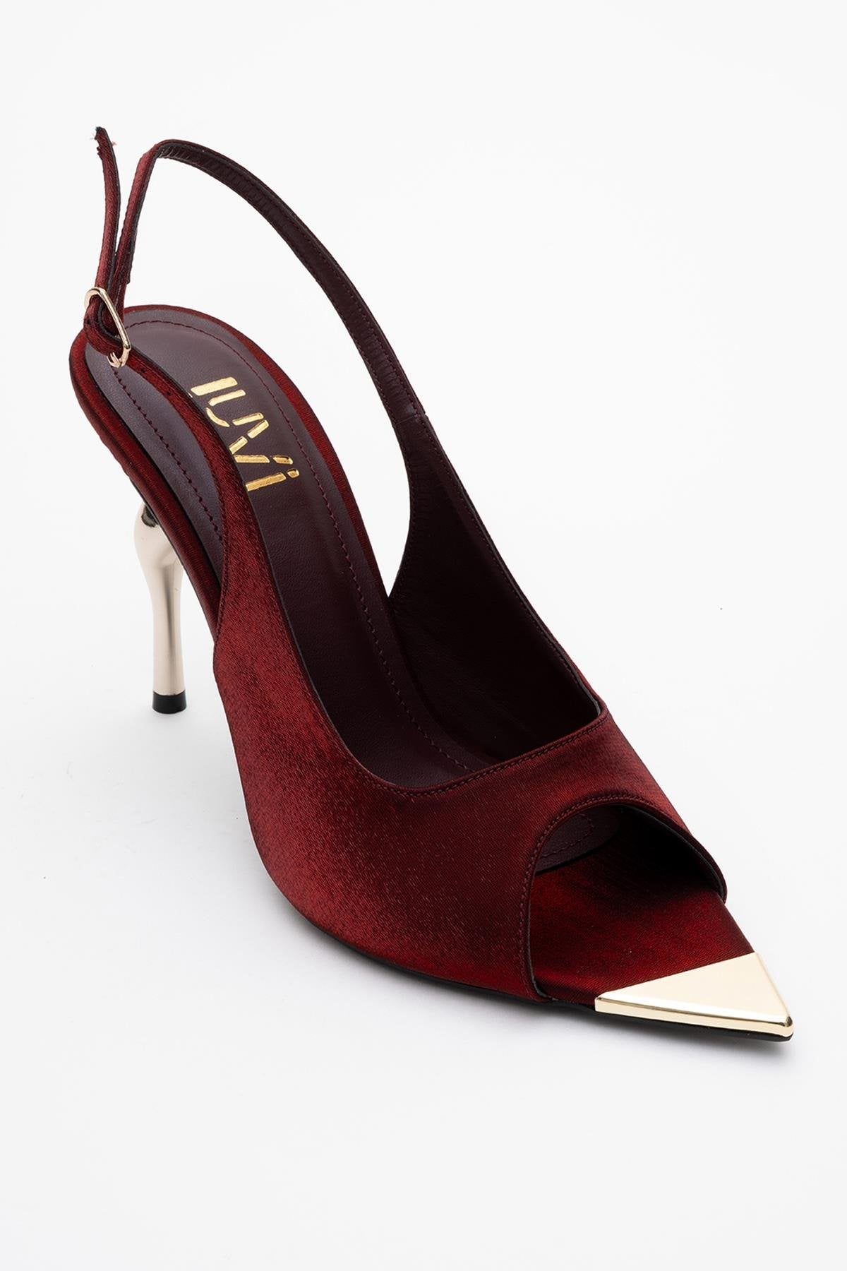 Barly - Burgundy Pointed Toe Stiletto Pump (Women)