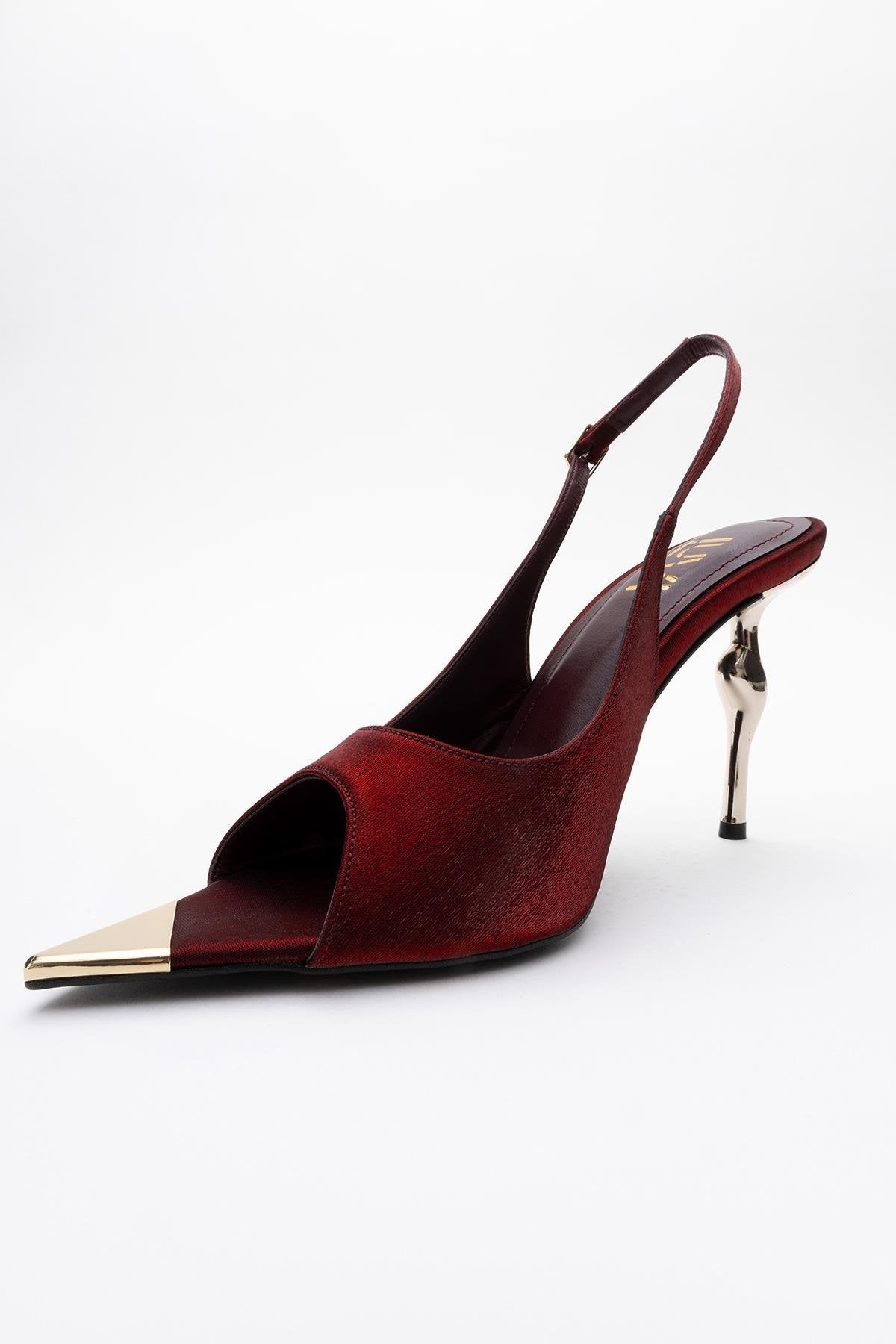 Barly - Burgundy Pointed Toe Stiletto Pump (Women)