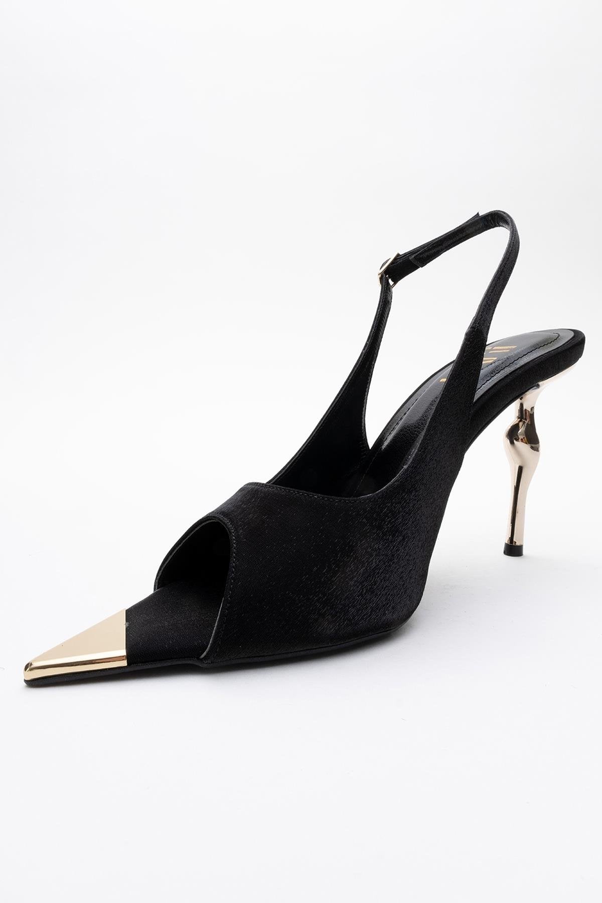Barly - Black Pointed Toe Stiletto Pump (Women)