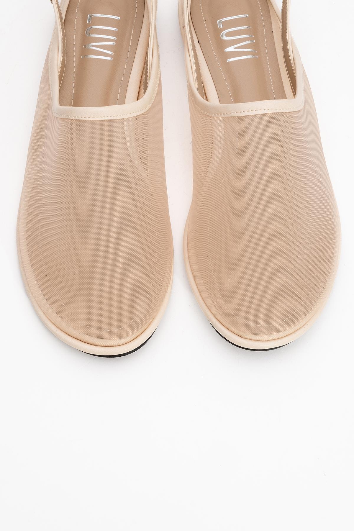 Shen Beige Mesh Sandal (Women)