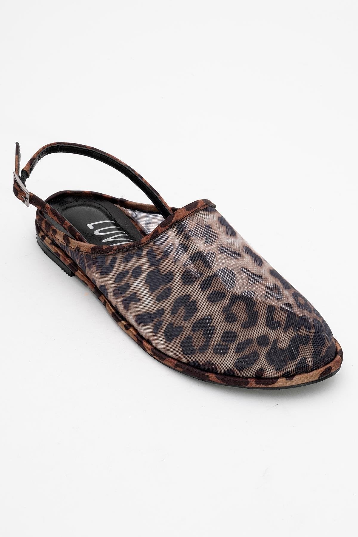 Shen Leopard Mesh Sandal (Women)