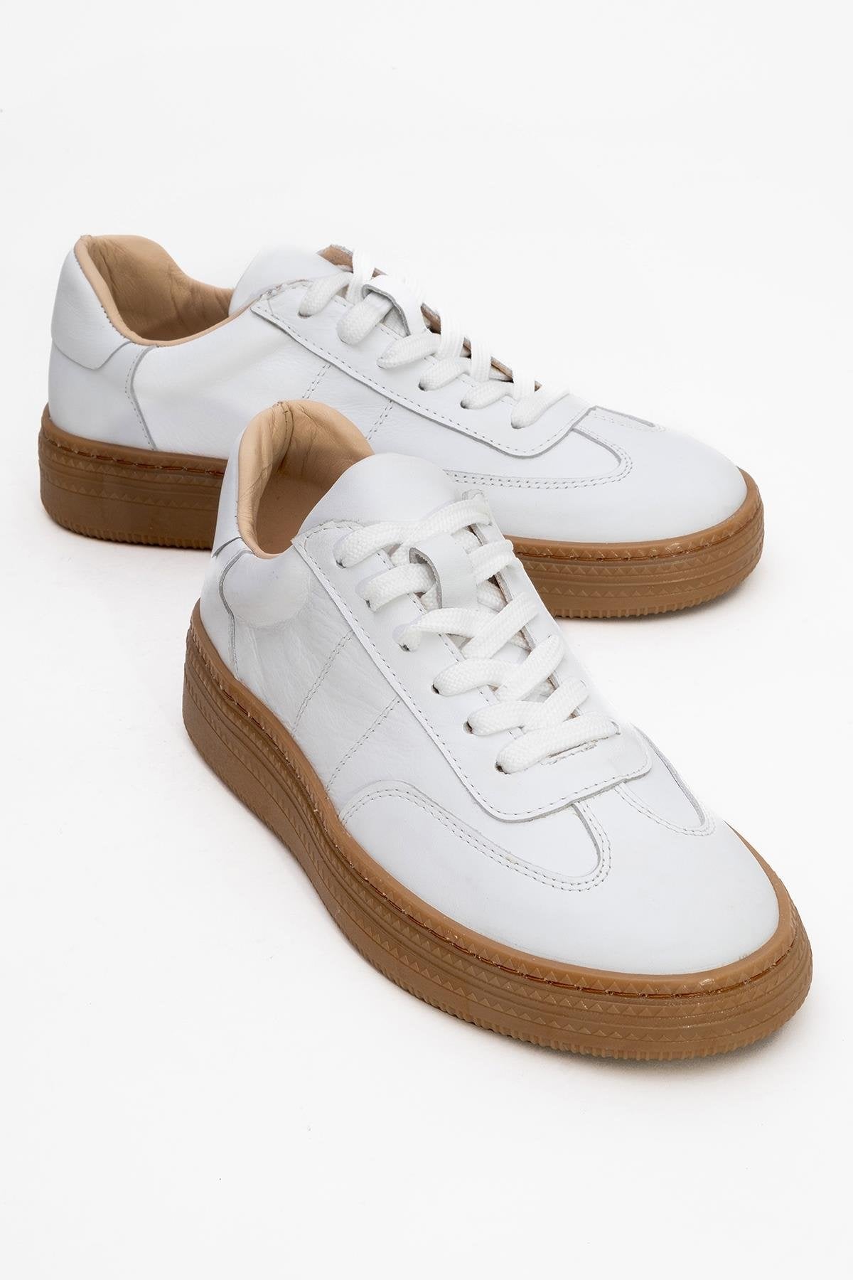 Fiore - White Leather Sneakers (Women)