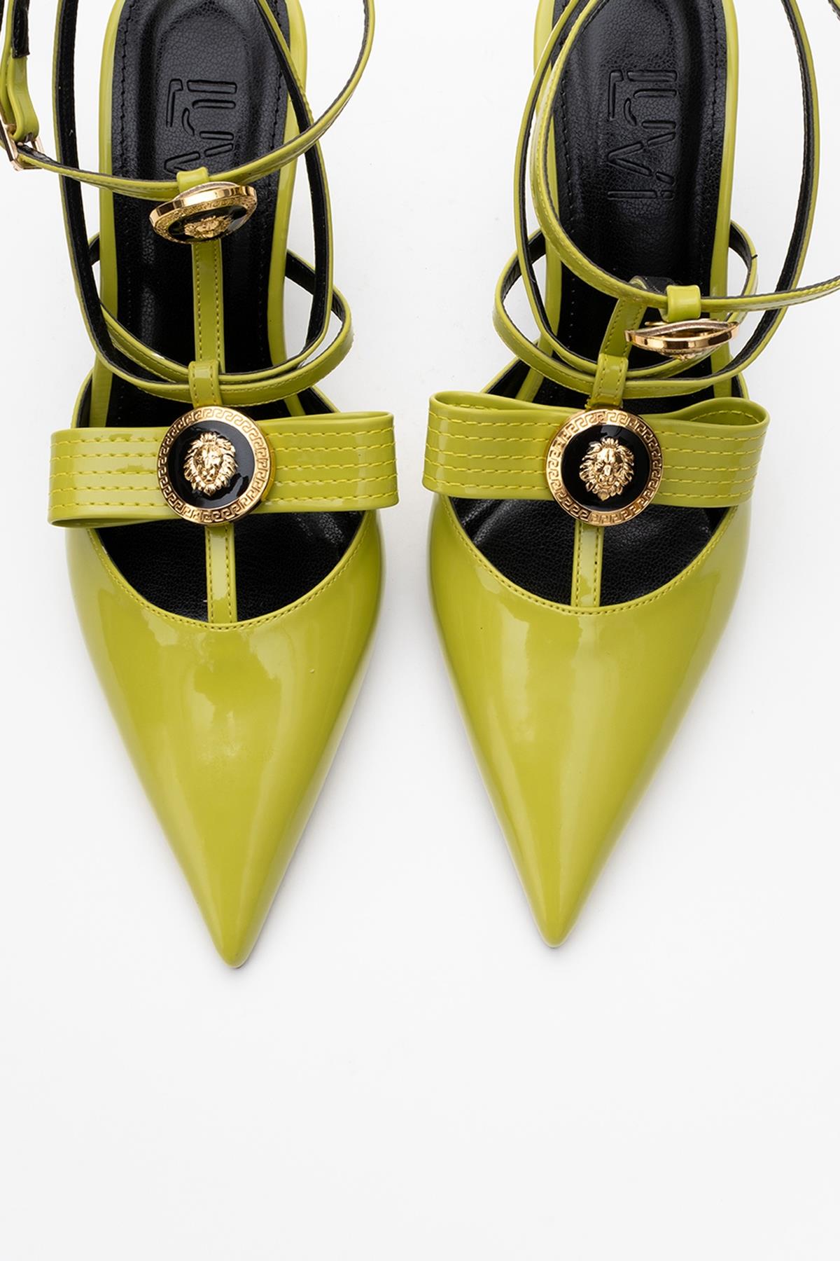 Peal - Green Patent Heeled Shoe (Women)