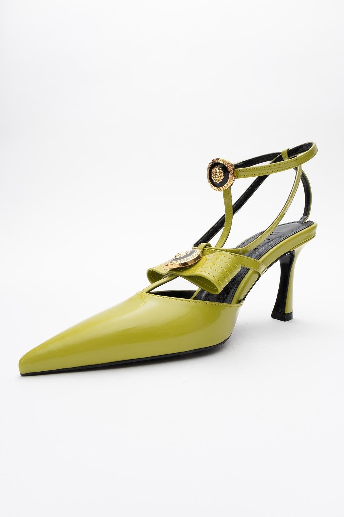 Peal - Green Patent Heeled Shoe (Women)