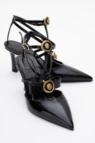 Peal - Black Patent Heeled Shoe (Women)