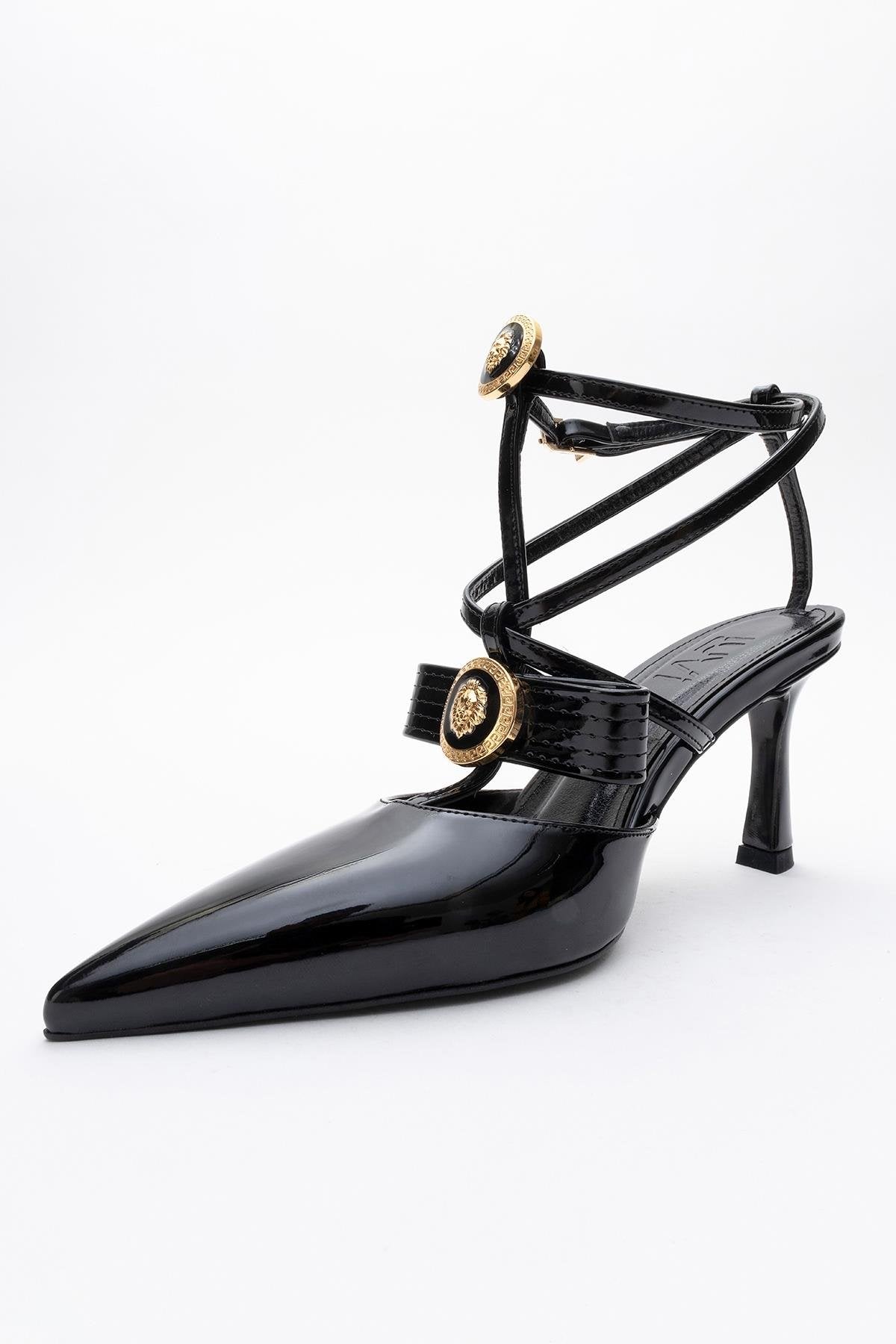 Peal - Black Patent Heeled Shoe (Women)