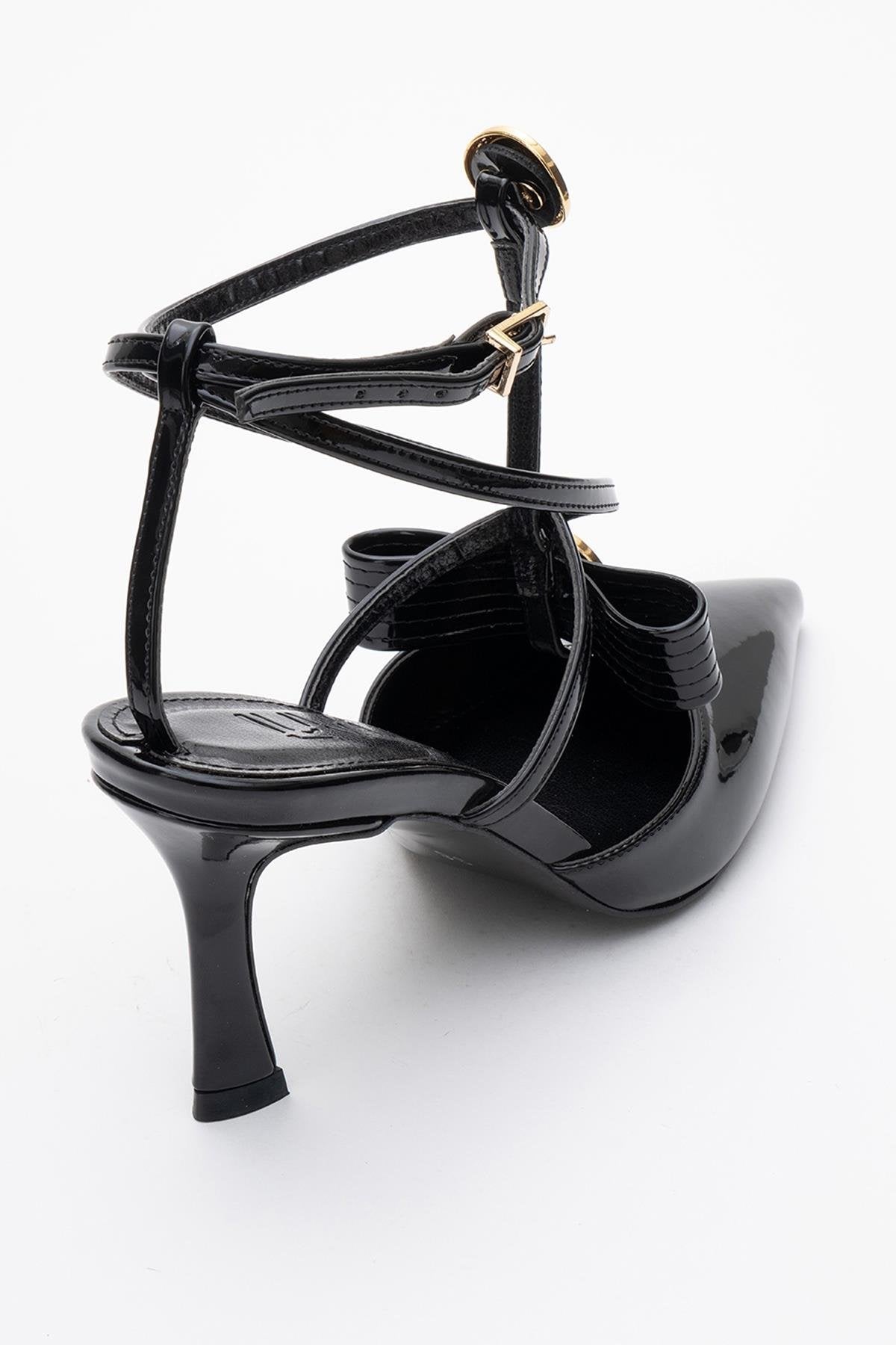 Peal - Black Patent Heeled Shoe (Women)