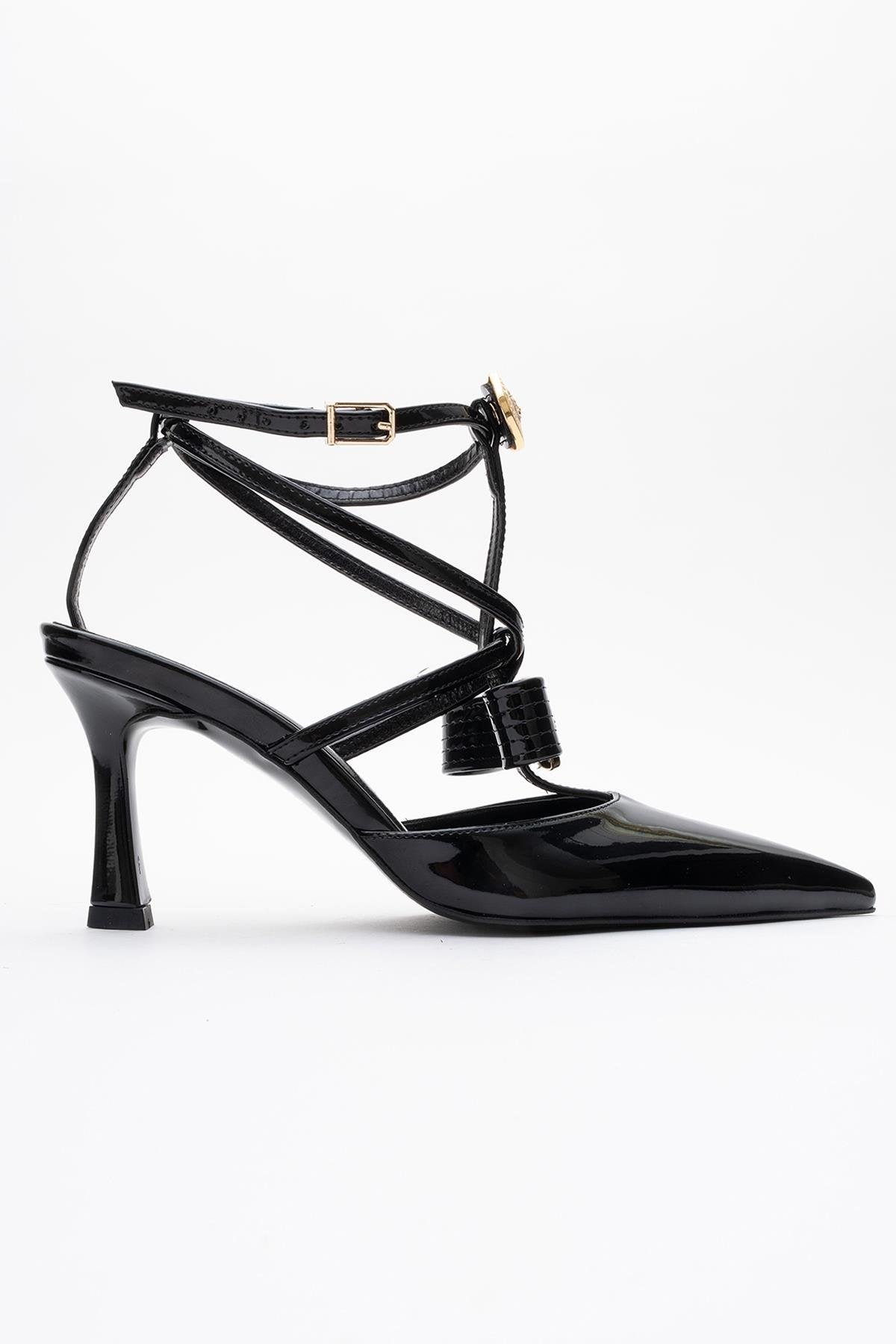 Peal - Black Patent Heeled Shoe (Women)