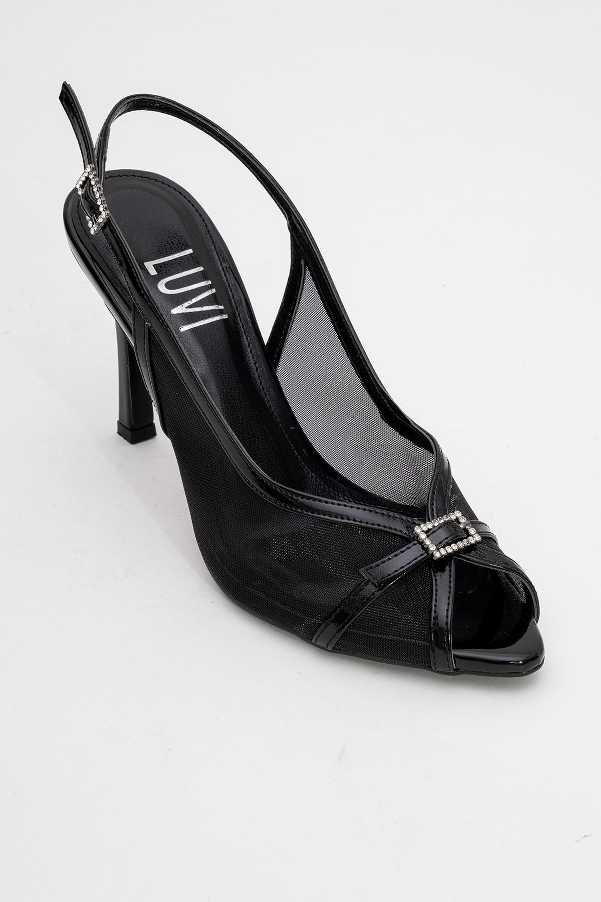 Elyse - Black High-Heel Evening Shoe (Women)