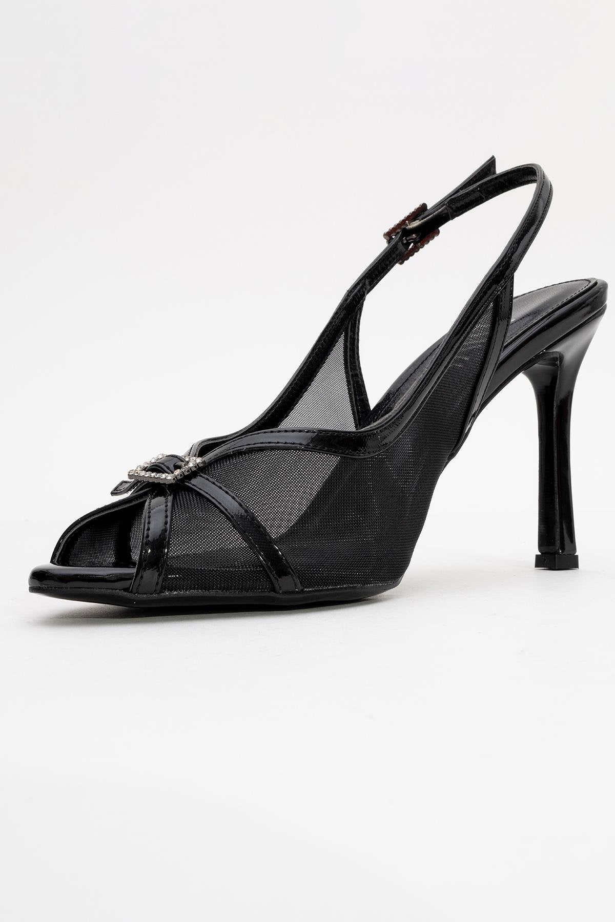 Elyse - Black High-Heel Evening Shoe (Women)