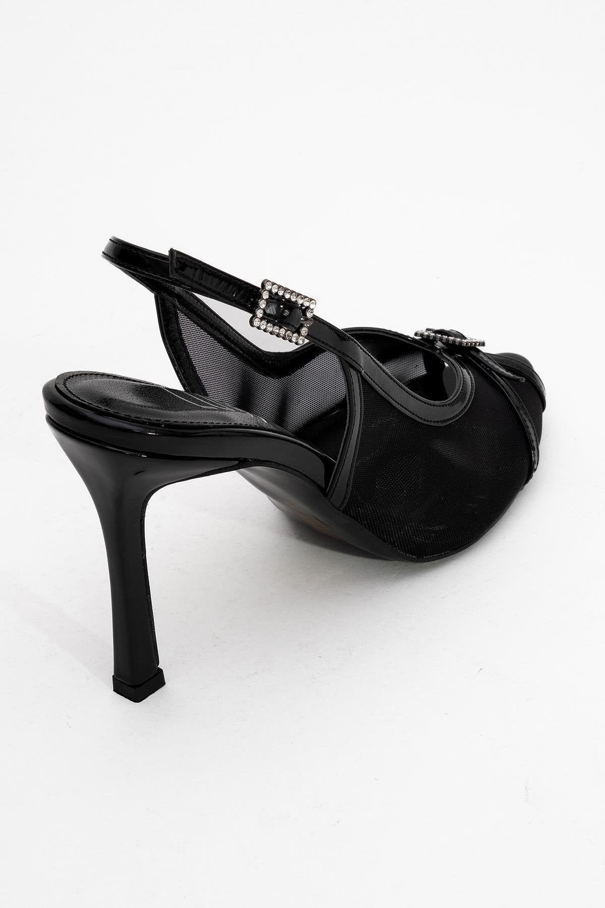 Elyse - Black High-Heel Evening Shoe (Women)