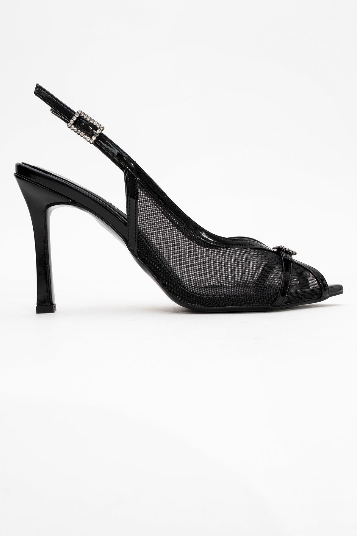 Elyse - Black High-Heel Evening Shoe (Women)