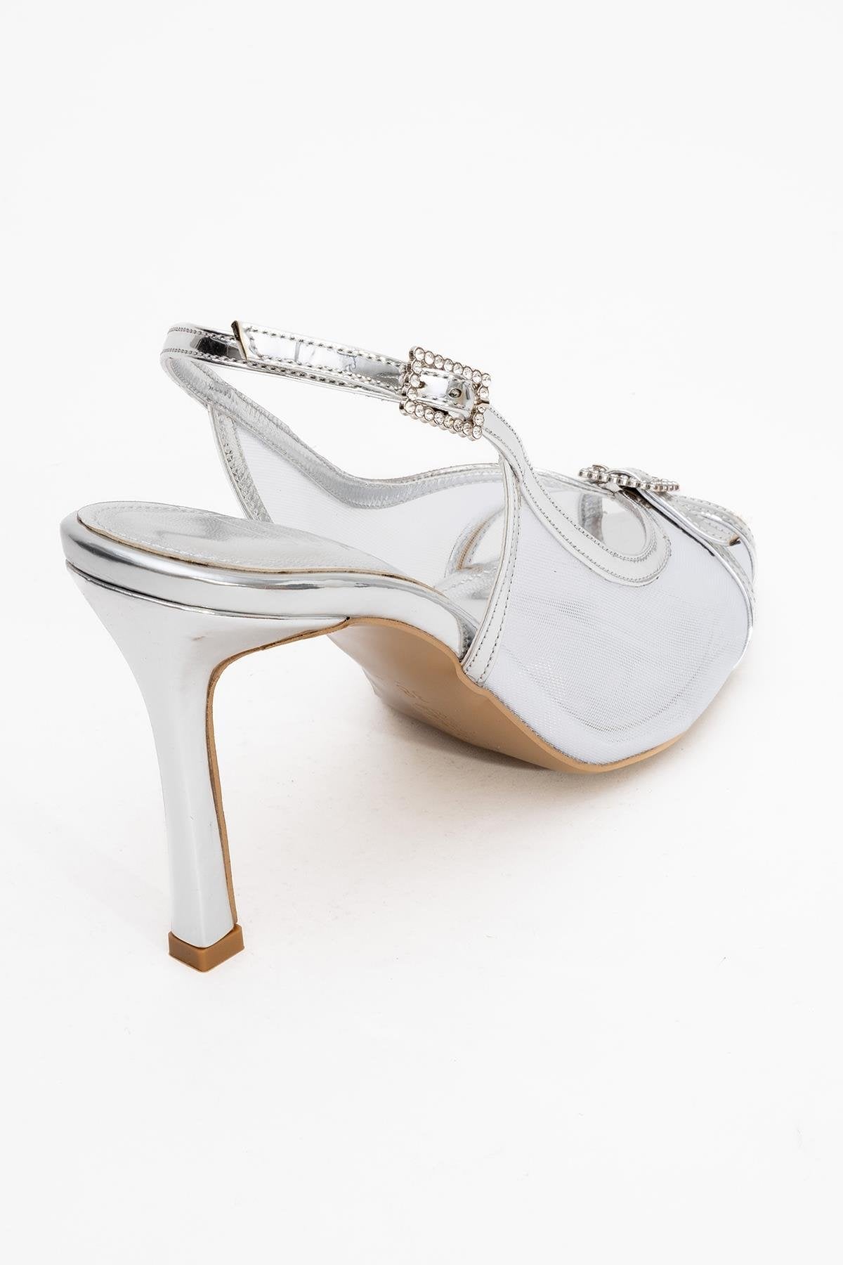 Elyse - Silver High-Heel Evening Shoe (Women)