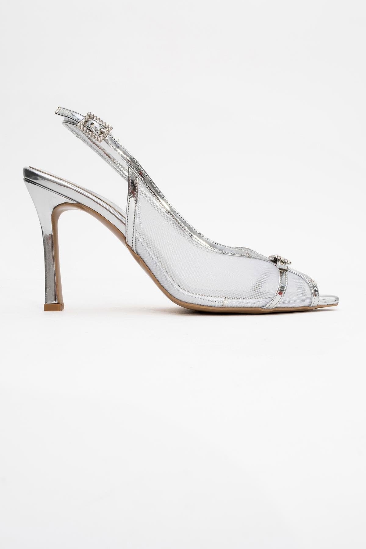 Elyse - Silver High-Heel Evening Shoe (Women)